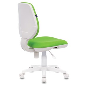 Кресло офисное Brabix Fancy MG-201W (без подлокотников, пластик белый, салатовое) в Магадане - предосмотр 3