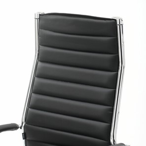 Кресло компьютерное Brabix Style EX-528 (экокожа, хром, черное) 531947 в Магадане - предосмотр 6