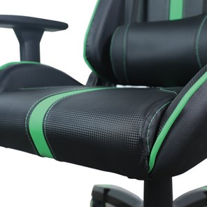 Кресло Brabix GT Carbon GM-120 (две подушки, экокожа, черное/зеленое) в Магадане - предосмотр 8