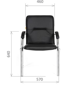 Офисное кресло CHAIRMAN 850 Экокожа Terra 118 черная в Магадане - предосмотр 1