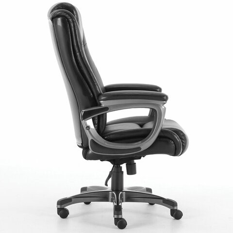 Компьютерное кресло Brabix Premium Solid HD-005 (рециклированная кожа, черное) 531941 в Магадане - изображение 1