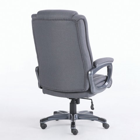Кресло офисное Brabix Premium Solid HD-005 (ткань, серое) 531823 в Магадане - изображение 3