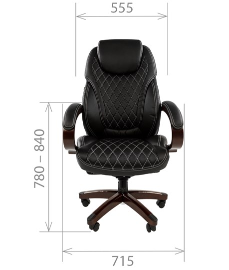 Офисное кресло CHAIRMAN 406, черный в Магадане - изображение 1