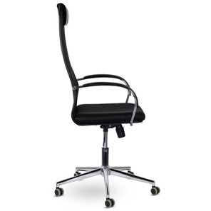 Кресло Brabix Premium Pilot EX-610 CH (хром, ткань-сетка, черное) 532417 в Магадане - предосмотр 1