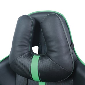 Кресло Brabix GT Carbon GM-120 (две подушки, экокожа, черное/зеленое) в Магадане - предосмотр 5
