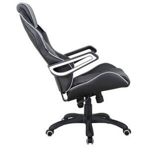 Кресло компьютерное Brabix Techno Pro GM-003 (экокожа, черное/серое, вставки серые) в Магадане - предосмотр 3