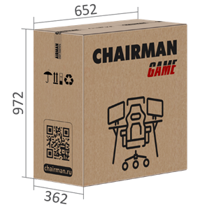 Игровое кресло CHAIRMAN GAME 35 с выдвижной подставкой для ног Ткань  черная / Ткань красная в Магадане - предосмотр 9