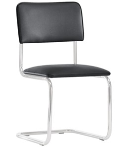 Офисный стул Sylwia chrome P100, кож/зам V4 в Магадане - предосмотр
