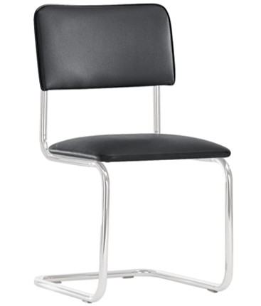 Офисный стул Sylwia chrome P100, кож/зам V4 в Магадане - изображение