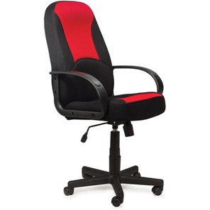 Кресло компьютерное BRABIX "City EX-512", ткань черная/красная, TW, 531408 в Магадане - предосмотр
