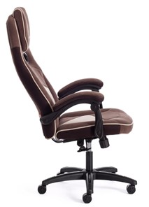 Кресло компьютерное ARENA флок , коричневый/бежевый, 6/7 арт.14130 в Магадане - предосмотр 2