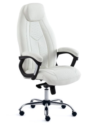 Офисное кресло BOSS Lux, кож/зам, белый, арт.15307 в Магадане - изображение
