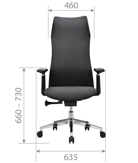 Офисное кресло CHAIRMAN 583 ткань светло-серая в Магадане - изображение 4