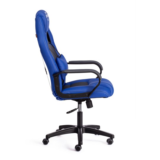 Компьютерное кресло DRIVER (22) кож/зам/ткань, синий/серый, 36-39/TW-12 арт.21153 в Магадане - изображение 2