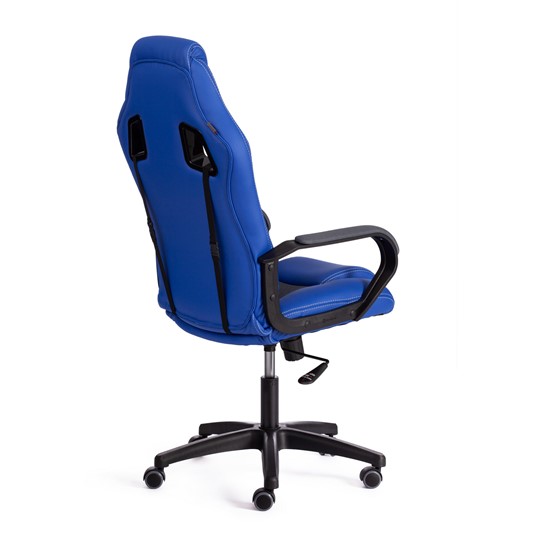Компьютерное кресло DRIVER (22) кож/зам/ткань, синий/серый, 36-39/TW-12 арт.21153 в Магадане - изображение 3