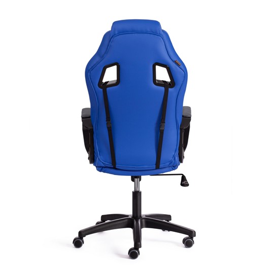 Компьютерное кресло DRIVER (22) кож/зам/ткань, синий/серый, 36-39/TW-12 арт.21153 в Магадане - изображение 4