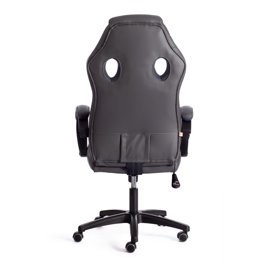 Кресло компьютерное RACER GT new кож/зам/ткань, металлик/серый, арт.13251 в Магадане - изображение 3