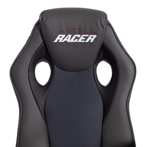 Кресло компьютерное RACER GT new кож/зам/ткань, металлик/серый, арт.13251 в Магадане - предосмотр 6