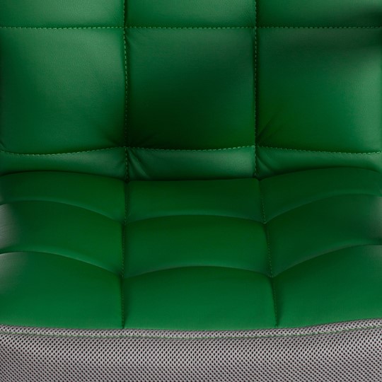 Кресло TRENDY (22) кож/зам/ткань, зеленый/серый, арт.19519 в Магадане - изображение 7