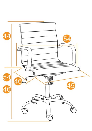 Кресло компьютерное URBAN-LOW флок, коричневый, арт.14446 в Магадане - изображение 13