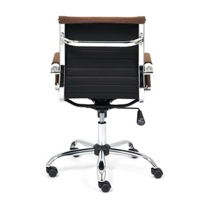 Кресло компьютерное URBAN-LOW флок, коричневый, арт.14446 в Магадане - предосмотр 4