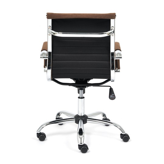 Кресло компьютерное URBAN-LOW флок, коричневый, арт.14446 в Магадане - изображение 4