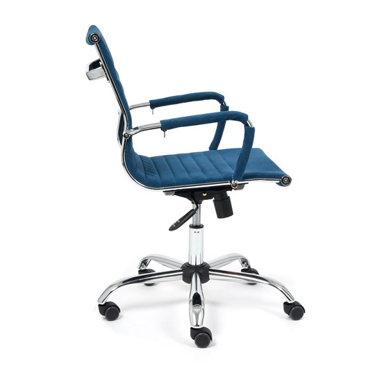 Компьютерное кресло URBAN-LOW флок, синий, арт.14448 в Магадане - изображение 2