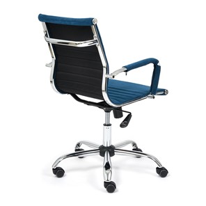 Компьютерное кресло URBAN-LOW флок, синий, арт.14448 в Магадане - предосмотр 3