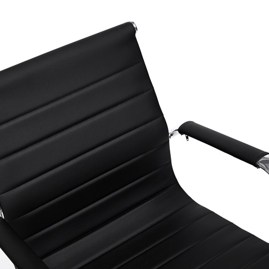 Кресло URBAN-LOW кож/зам, черный, арт.14460 в Магадане - изображение 4