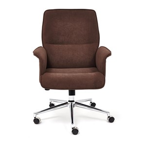 Компьютерное кресло YORK флок, коричневый, арт.13860 в Магадане - предосмотр 1