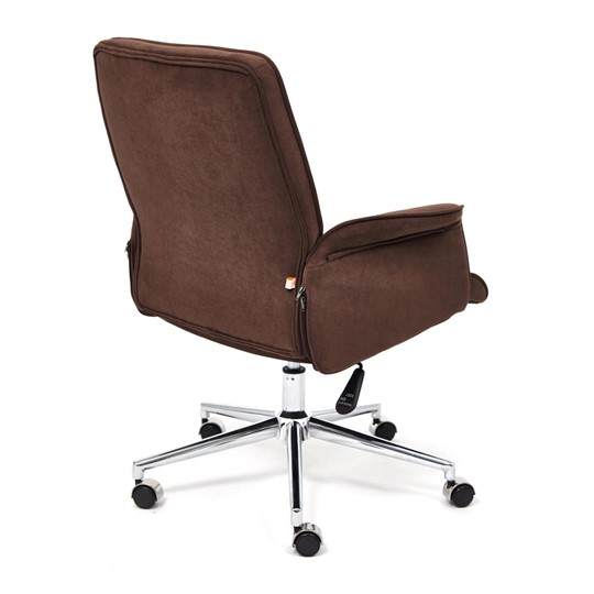 Компьютерное кресло YORK флок, коричневый, арт.13860 в Магадане - изображение 3