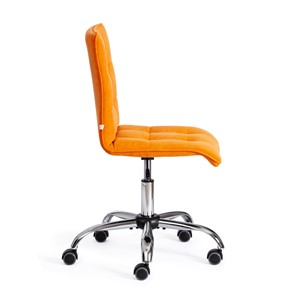 Кресло компьютерное ZERO флок, оранжевый, арт.13499 в Магадане - предосмотр 1