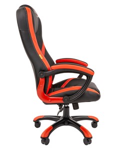 Компьютерное кресло CHAIRMAN GAME 22 эко кожа, черный/красный в Магадане - предосмотр 3