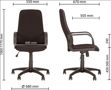 Кресло для офиса DIPLOMAT (PL64) ткань CAGLIARI C11 в Магадане - предосмотр 2