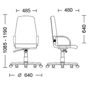 Кресло для офиса DIPLOMAT (PL64) ткань ZESTA 24 в Магадане - предосмотр 4