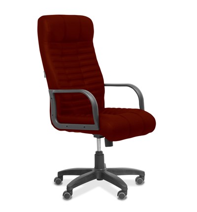 Офисное кресло Атлант, ткань TW / бордовая в Магадане - изображение