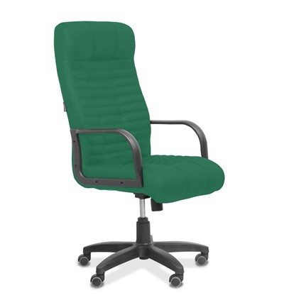 Офисное кресло для руководителя Атлант, ткань TW / зеленая в Магадане - изображение