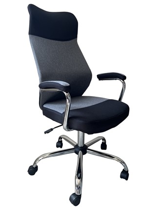 Кресло офисное C168 черный/серый в Магадане - изображение