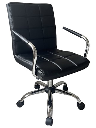 Кресло компьютерное C8545  BLACK (чёрный) в Магадане - изображение