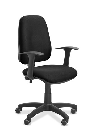 Кресло для персонала Эльза Т, ткань TW / черная в Магадане - изображение