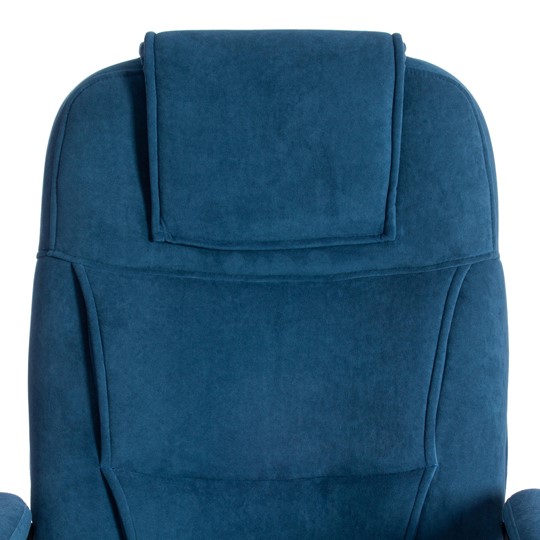Кресло компьютерное BERGAMO (22) флок, синий, 32 арт.19363 в Магадане - изображение 6