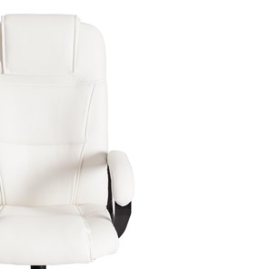 Кресло компьютерное BERGAMO Хром (22) кож/зам, белый, арт.19400 в Магадане - предосмотр 5