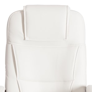 Кресло компьютерное BERGAMO Хром (22) кож/зам, белый, арт.19400 в Магадане - предосмотр 6