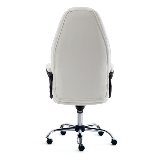 Офисное кресло BOSS Lux, кож/зам, белый, арт.15307 в Магадане - изображение 4