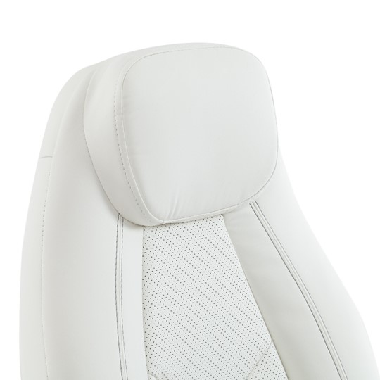 Офисное кресло BOSS Lux, кож/зам, белый, арт.15307 в Магадане - изображение 9