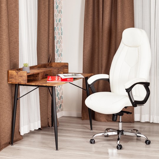 Кресло BOSS Lux, кож/зам, белый, арт.21152 в Магадане - изображение 11