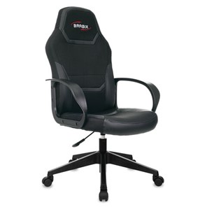Компьютерное кресло BRABIX "Alpha GM-018", ткань/экокожа, черное, 532636, GM-018_532636 в Магадане