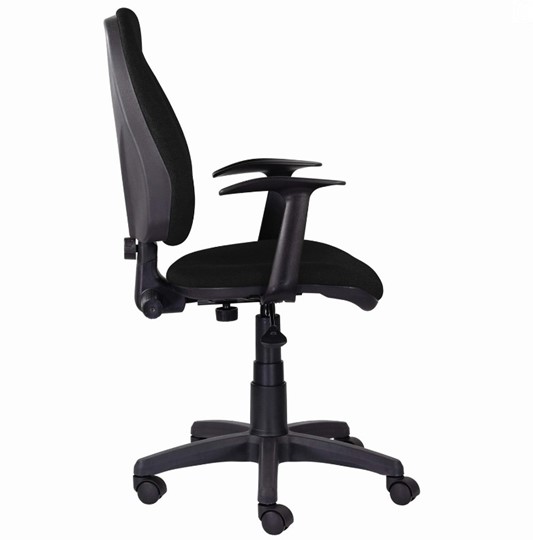 Компьютерное кресло Brabix Comfort MG-321, регулируемая эргономичная спинка, ткань, черное в Магадане - изображение 1