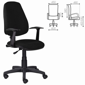 Компьютерное кресло Brabix Comfort MG-321, регулируемая эргономичная спинка, ткань, черное в Магадане - предосмотр 5