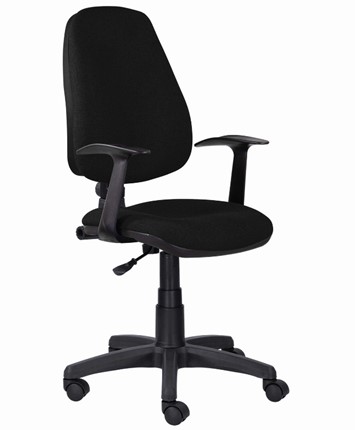 Компьютерное кресло Brabix Comfort MG-321, регулируемая эргономичная спинка, ткань, черное в Магадане - изображение